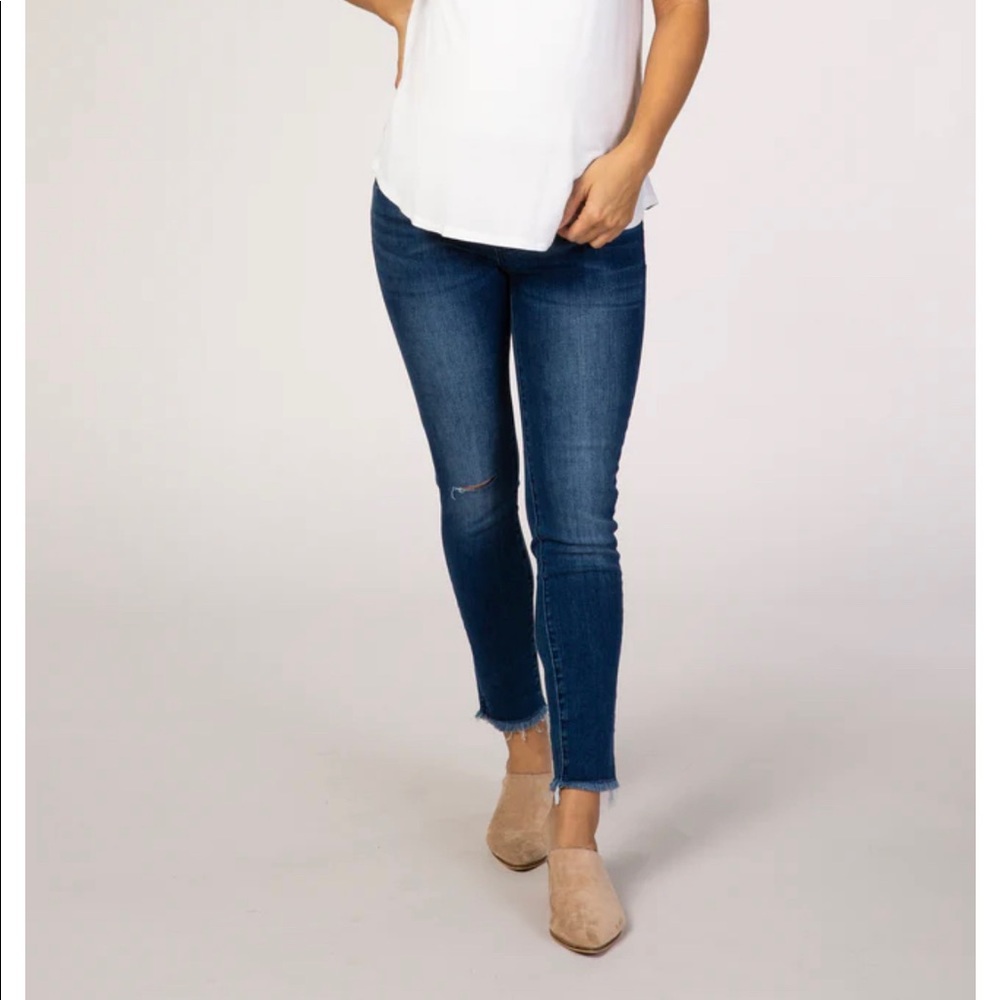 Pink Blush Maternity Skinny Jean